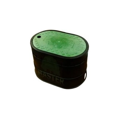14"  Oval Valve Box Green Lid